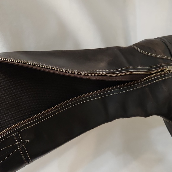 Timberland Tall Wingtip Leather Heeled Boots (W Size 7.5) - Picture 16 of 16